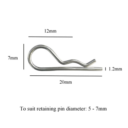 Brake Pad Retaining Pins Spring Steel R Clips <br>Menu Options