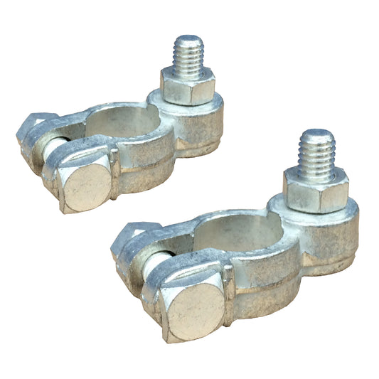 2 x Battery Terminals Positive and Negative Stud Type Nut 8mm