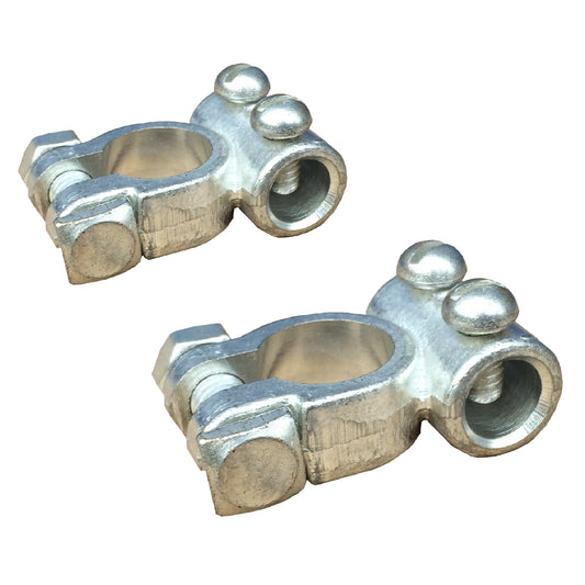 2 x Battery Terminals Positive and Negative for 11mm² to 60mm² Cable