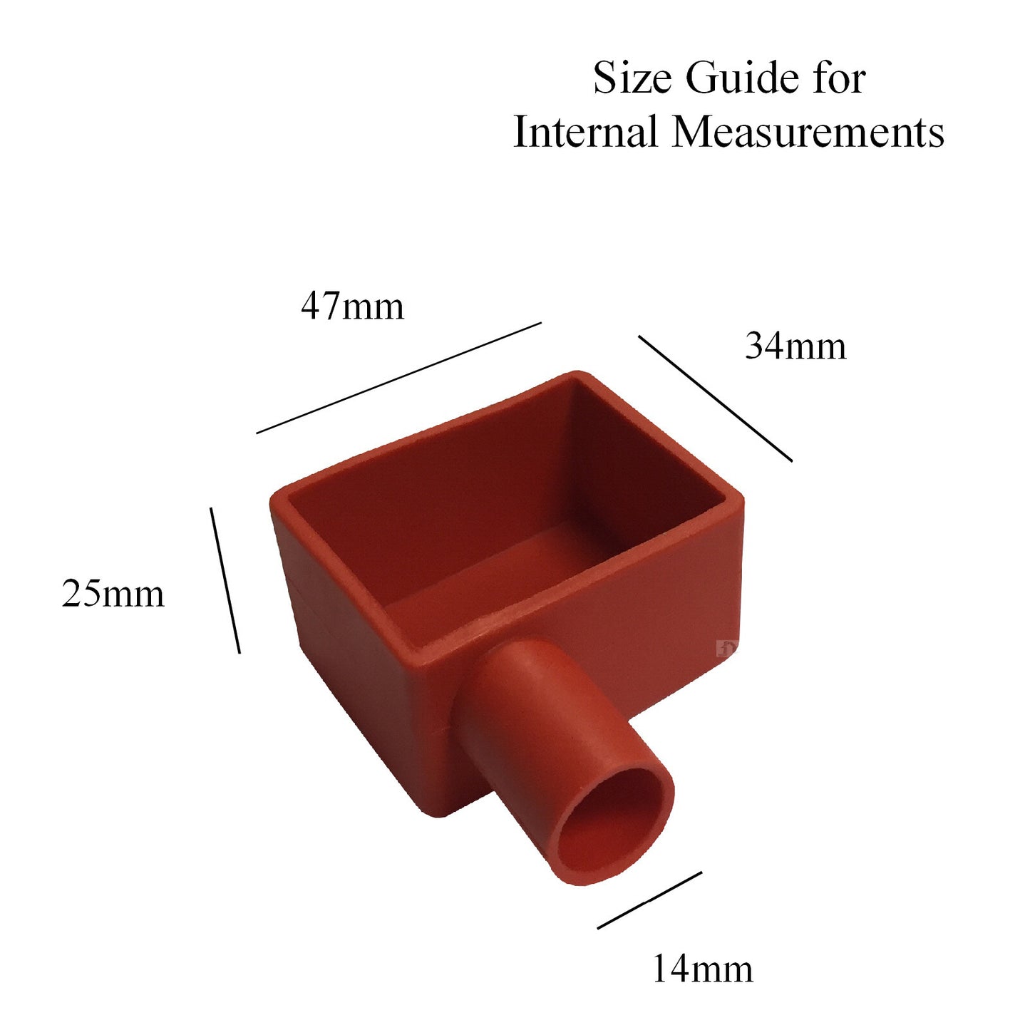 Battery Terminal Insulation Covers Positive Red & Negative Black Flag