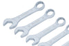 10 PCE Chrome Metric 10-19mm Stubby Spanner Set, Including Carrying Case