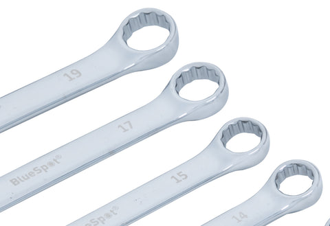 11 PCE Chrome Metric Combination Spanner Set 6-19mm, Inc Carrying Case
