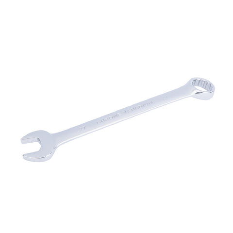 Chrome 27mm Fully Polished Double Ended Spanner, Open Ended Head Offset 15°