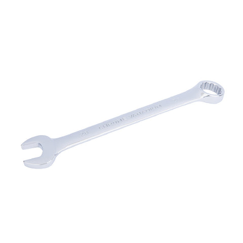 Chrome 28mm Fully Polished Double Ended Spanner, Open Ended Head Offset 15°