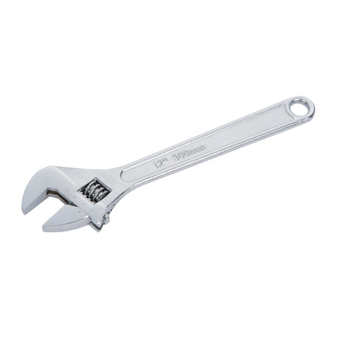 Chrome Adjustable 300mm Wrench, Features 40mm Offset Jaw Width