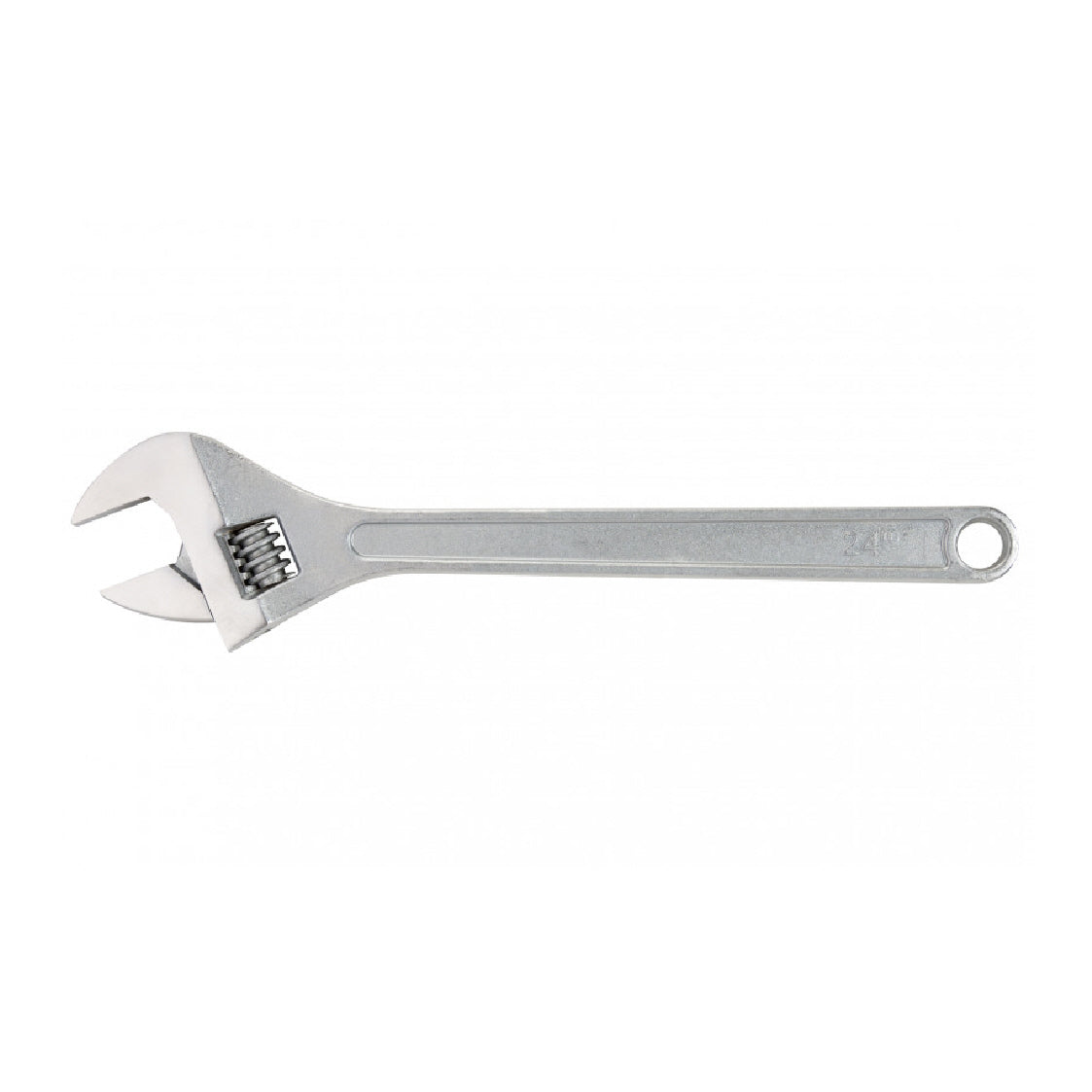 Chrome Adjustable 590mm Wrench, Features 62mm Offset Jaw Width
