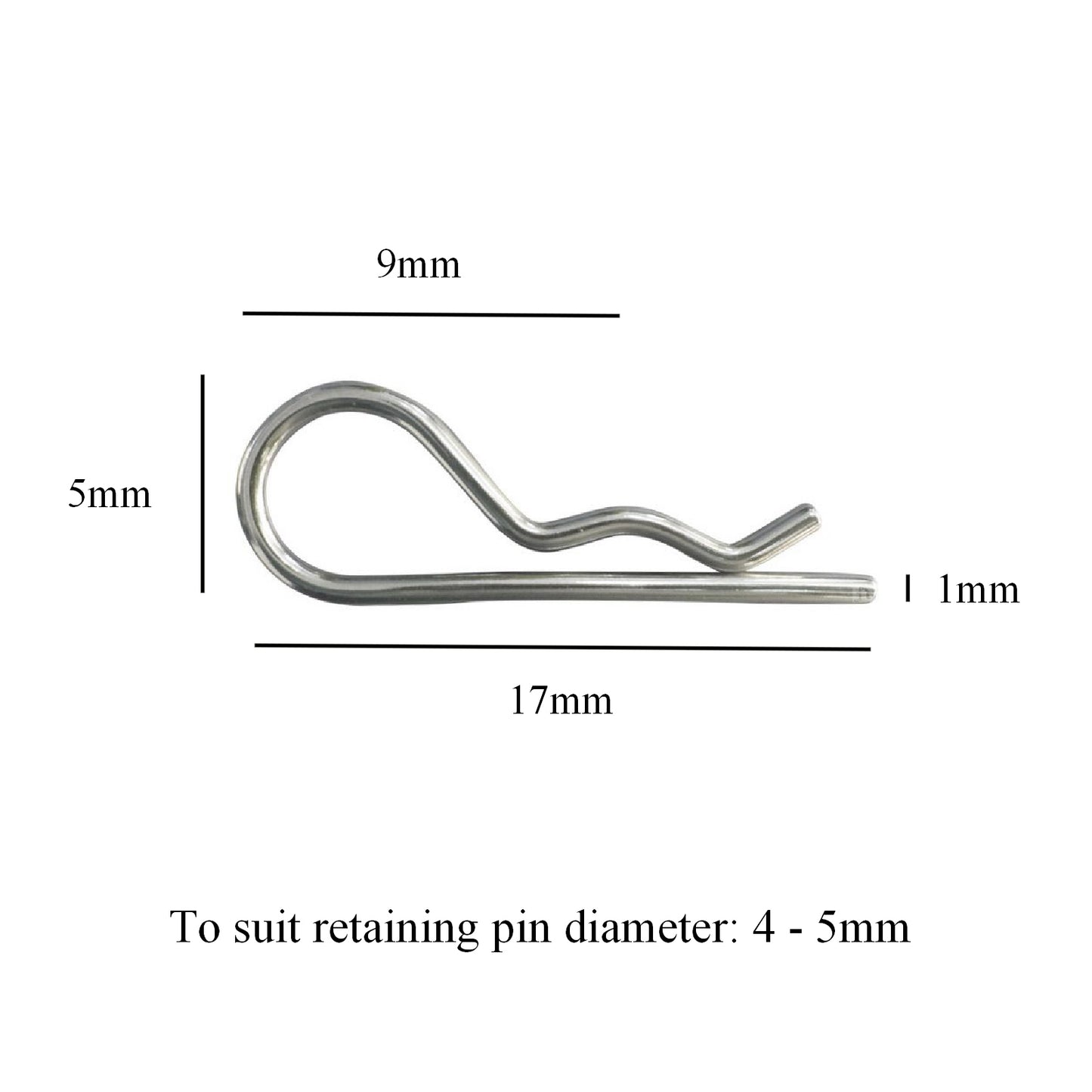 Brake Pad Retaining Pins Spring Steel R Clips <br>Menu Options