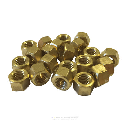 60 x Assorted Brass Exhaust Manifold Nuts <br><br>