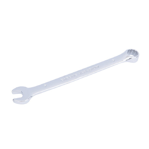 Chrome 9mm Fully Polished Double Ended Spanner, Open Ended Head Offset 15°