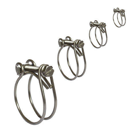 Double Wire Hose Clamps Two Wire Clips<br> Menu Options
