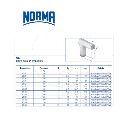 44 x Assorted Norma Plastic Vacuum Hose Connectors<br><br>