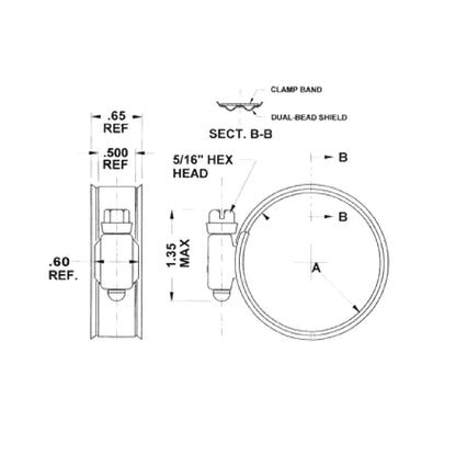 Murray Dual Bead Super Sealing Clamp 33mm-57mm DB 28SS305