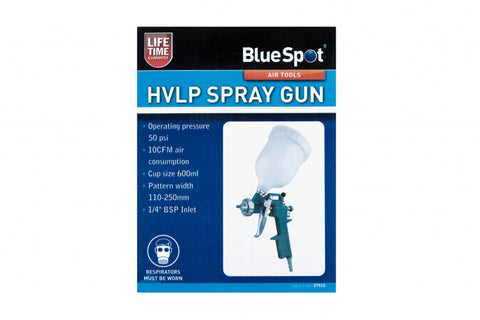 HVLP 50PSI Spray Gun, Cup Size 600ml & 1/4" BSP Inlet