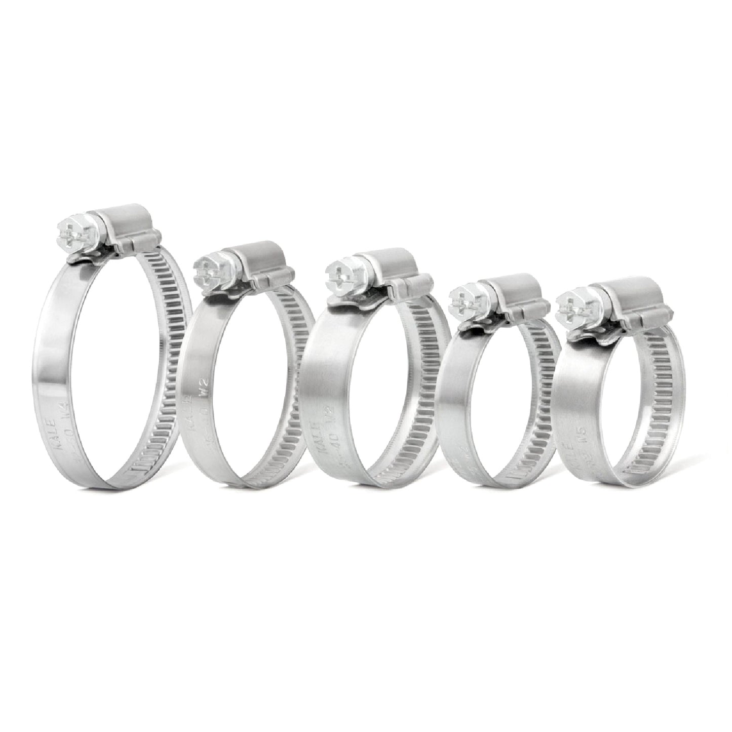 50 x Assorted High Grade Worm Drive Jubilee Hose Clamps