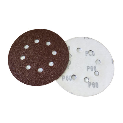 6 x Mixed Grit Hook and Loop 125mm Sanding Disc Sheets<br><br>
