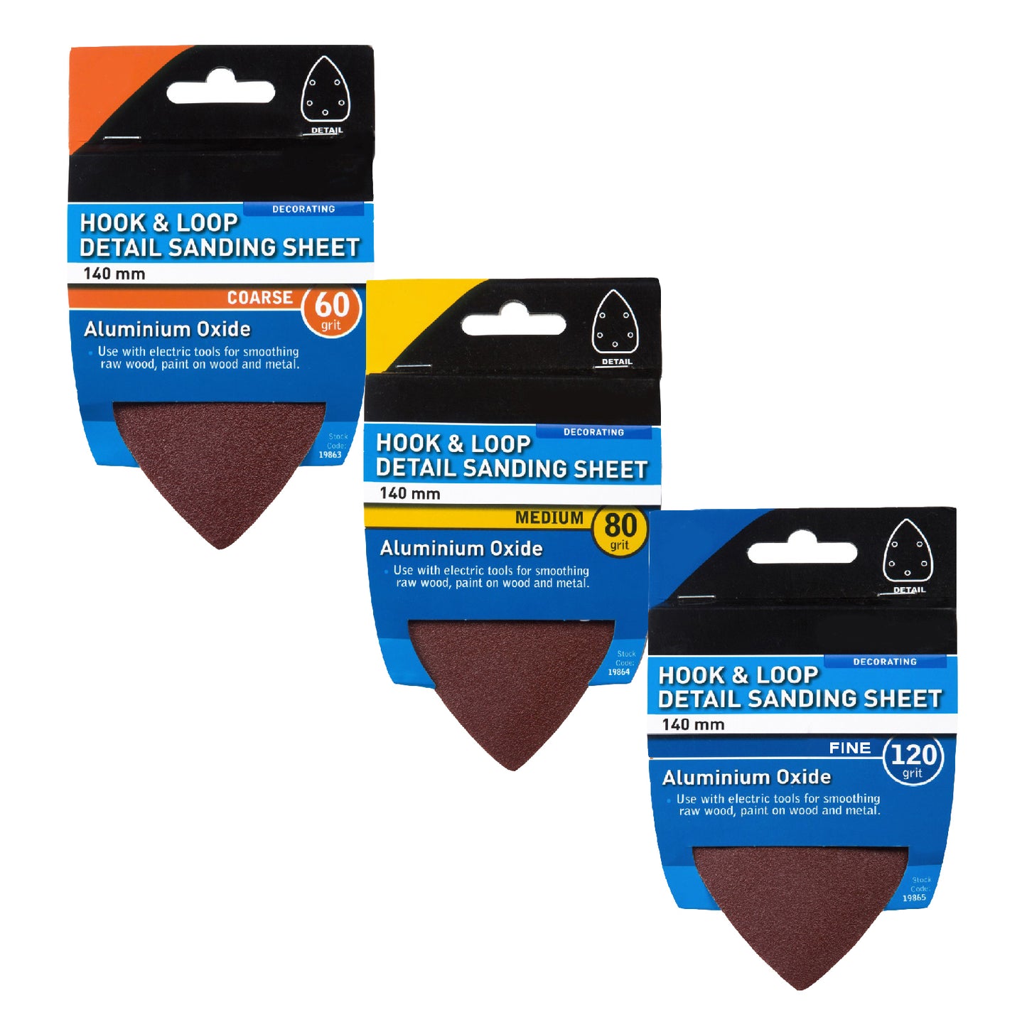 Hook and Loop 140mm Detail Sanding Sheets Velcro Pads<br><br>