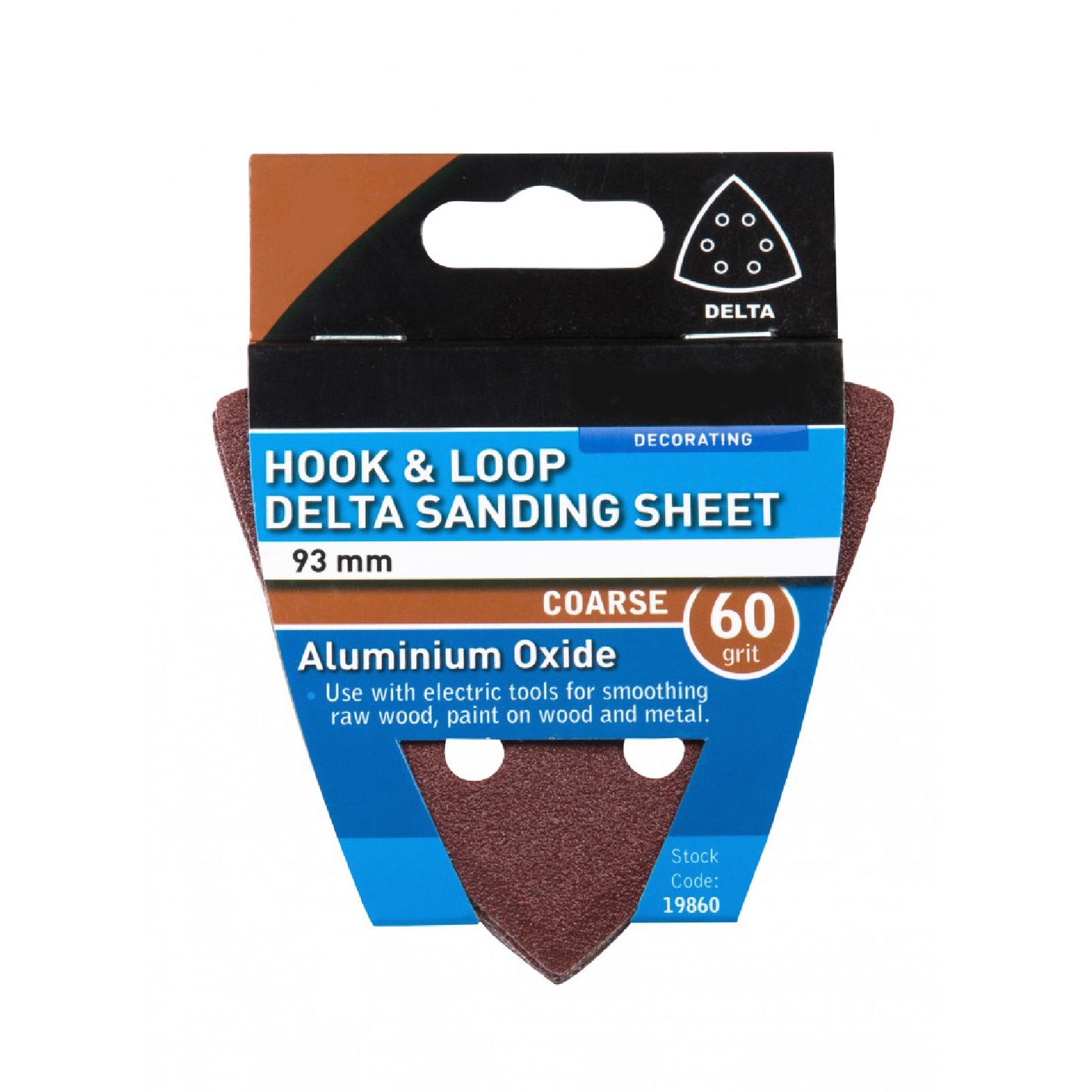 Hook and Loop 93mm Delta Sanding Sheets Velcro Pads<br><br>