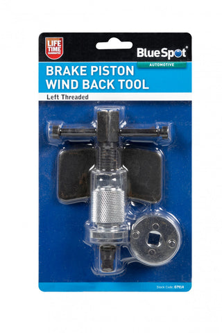 Left Threaded Brake Piston Wind Back Tool for Brake Calipers