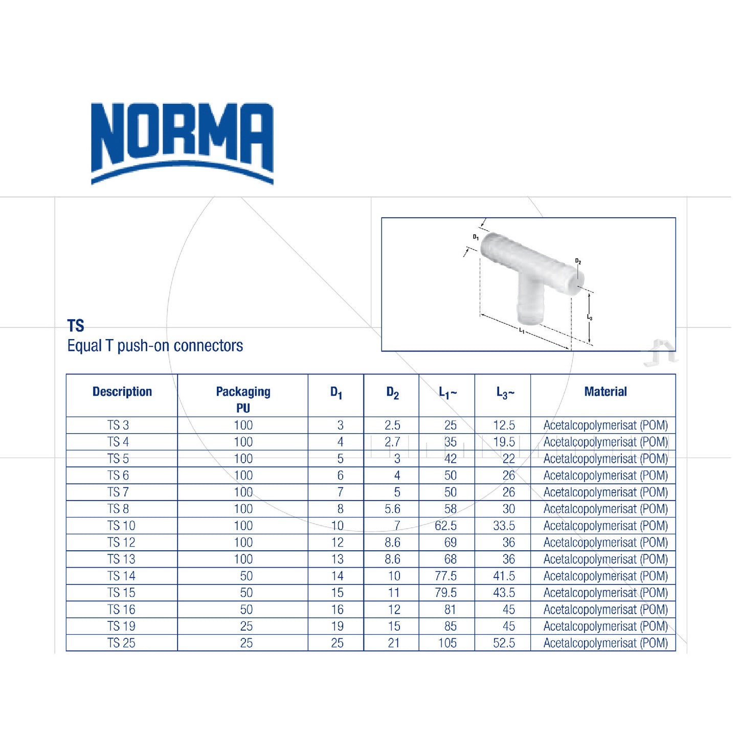 Equal T Piece Silicone Vacuum Hose Joiner<br>Menu Options