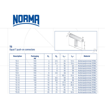 Equal T Piece Silicone Vacuum Hose Joiner<br>Menu Options