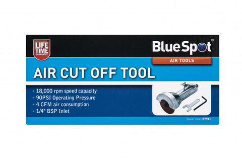 Professional Air Cut Off Tool, Free Speed 18K RPM &1/4" BSP Inlet