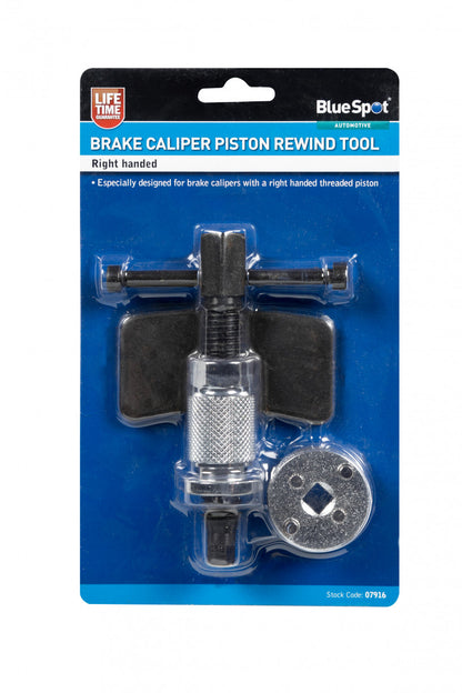 Right Threaded Brake Piston Wind Back Tool for Brake Calipers