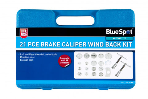 21 PCE Specially Designed Wind Back Brake Caliper Kit, Includes Carrying Case