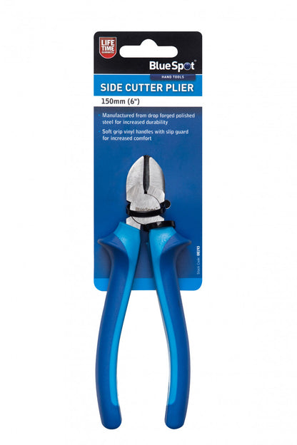 Steel 150mm Side Cutter Pliers, with Soft Grip Handles & Slip Guard