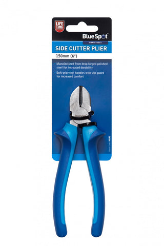 Steel 150mm Side Cutter Pliers, with Soft Grip Handles & Slip Guard