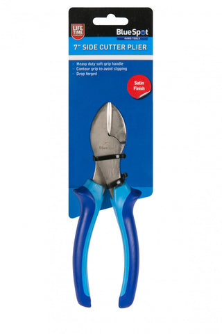 Steel 180mm Side Cutter Pliers, with Soft Grip Handles & Slip Guard