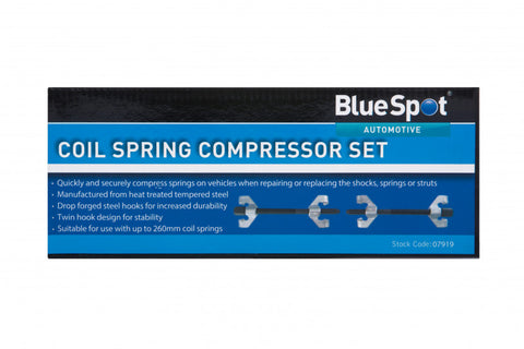 Steel Coil Spring Compressor Set, Features Twin Hook Design For Stability