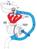 Turbosmart ALV Inlet pipe adapter 1 3/4" (44.5mm)  TS-0550-3102