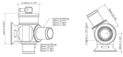 Turbosmart BOV Kompact Dual Port-25mm TS-0203-1022