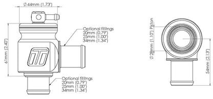 Turbosmart BOV Kompact Plumb Back-20mm  TS-0203-1221