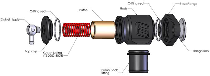 Turbosmart BOV Kompact Plumb Back - Maz/Sub  TS-0203-1209