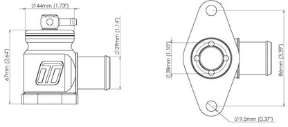 Turbosmart BOV Kompact Plumb Back - Nissan  TS-0203-1226