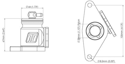 Turbosmart BOV Kompact Plumb Back - Subaru  TS-0203-1215