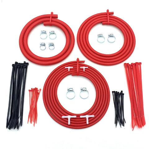 Universal Red Engine Bay Silicone Hose Dress Up Kit<br><br>