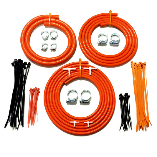 Universal Orange Engine Bay Silicone Hose Dress Up Kit<br><br>