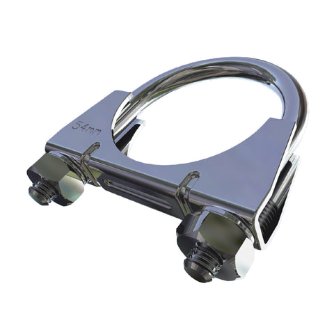 Universal U Bolt Exhaust Clamps. <br>Sizes: 28 - 80mm