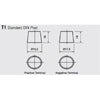 2 x Offset Battery Terminals Pair of Positive & Negative<br><br>