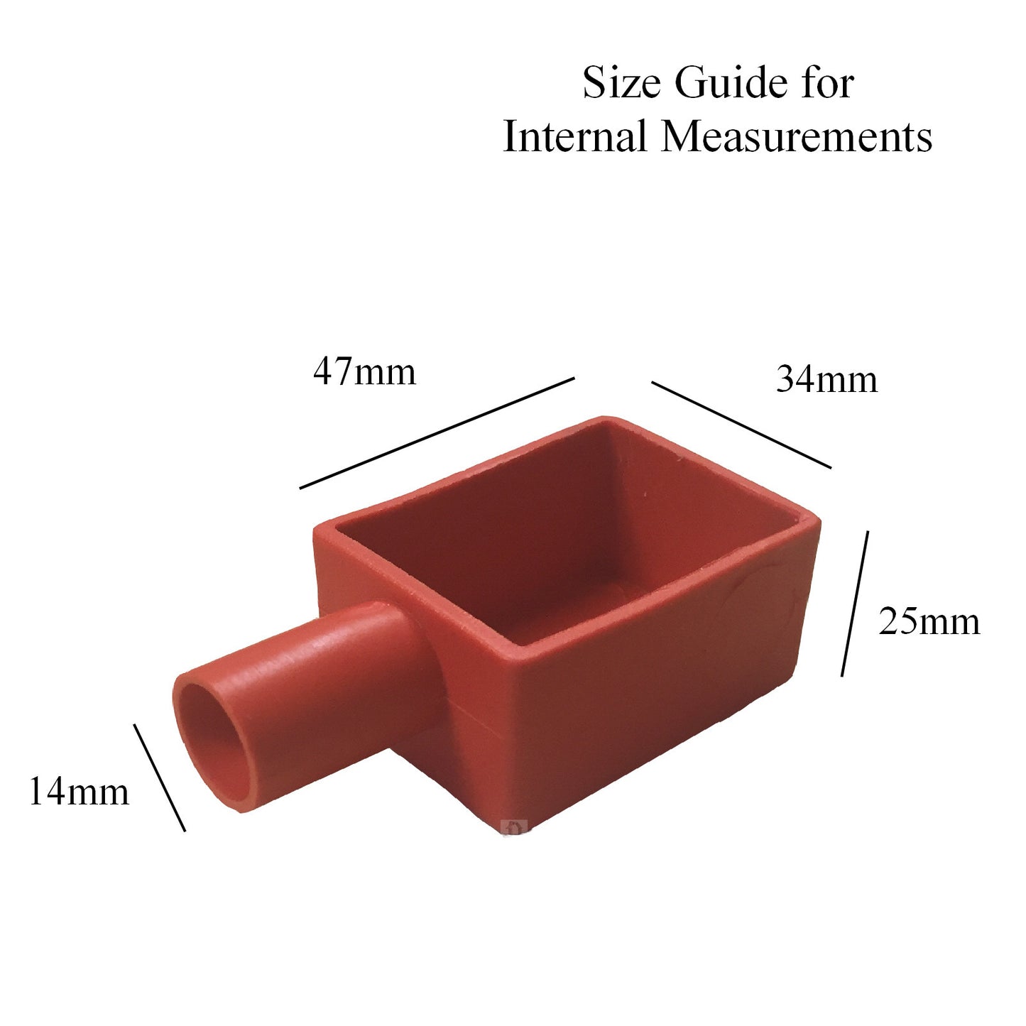 2 x Crimp Battery Terminals 11mm &  Covers for 35 - 50mm² Cable